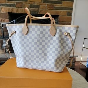 Louis Vuitton neverfull MM tote Damier Azur